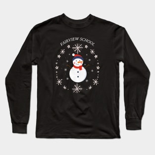 Fairview School Winter Long Sleeve T-Shirt